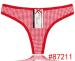 Checked print jeans g-string Komfortable Baumwolle Tanga cotton thong cotton t-back lady undergarment sexy lingerie