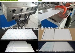 PVC ceiling panel production line in plastic machinery