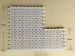 12.7mm pitch flush grid modular conveyor belts