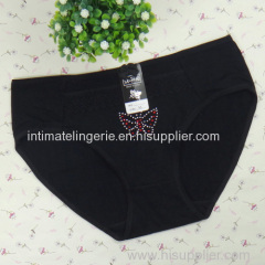 laced cotton lady's brief cotton bikini panties stretch lady short pants sexy knickers underwear lingerie intimate