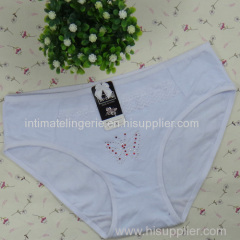 laced cotton lady's brief cotton bikini panties stretch lady short pants sexy knickers underwear lingerie intimate