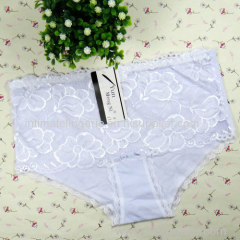 Pretty laced lady's hipster cotton bikini panties stretch lady brief sexy knickers underwear lingerie intimate underpant