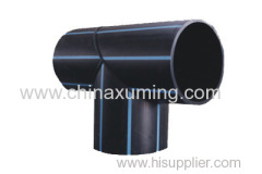 HDPE Heat Fusion Welding Equal Tee Pipe Fittings