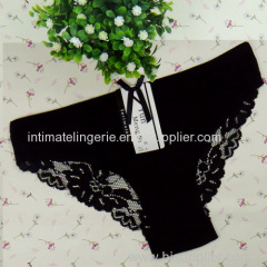 Pretty laced lady's hipster cotton bikini panties stretch lady brief sexy knickers underwear lingerie intimate underpant