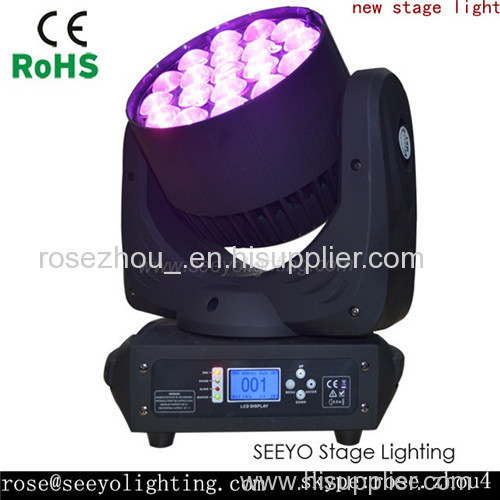 New Stage Light,19pcs*12W LED Zoom Moving Head Light