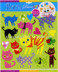 Cute cats Scented EVA Sticker