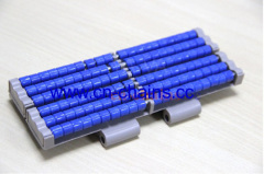 LBP821 roller top modular plastic conveyor belts with SS pin rod