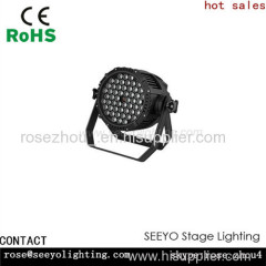 54pcs*3w RGBW Waterproof LED Par Stage Light for Wedding