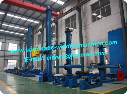 Heavy-duty column and boom welding manipulators, automatic welding center for pressure vessel