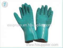 Puncture Resistance Industrial Protective Gloves With Latex Fully Dipping For Outdoor Work