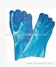 Mens Diamond Finish Interlock Cotton Liner PVC Coated Gloves
