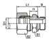 Hydraulic adapter metric thread with captive seal 1CM-WD/1DM-WD