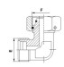 Hydraulic adapter with cutting ring and nut 2C9/2D9