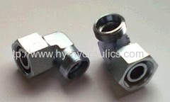 Hydraulic fittings 90 degree elbow reducer tube adapter with swivel nut 2C9/2D9