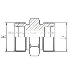 DIN bite type tube fitting male hydraulic adapter equal one