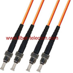 ST-ST Multi Mode Duplex Fiber Optic Patch Cord