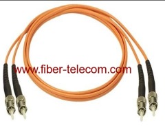 ST-ST Multi Mode Duplex Fiber Optic Patch Cord