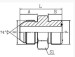 JIC MALE 74 CONE/ORFS MALE CARBON STEEL HYDRAULIC HOSE FITTING