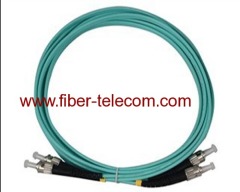 ST to ST OM3 Duplex Fiber Optical Patch Cable 1M