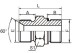 Metal hydraulics BSP male double use 60 degree cone seat or bonded seal /BSP 1BG