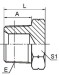 Carbon steel hydraulic adapter Plug