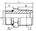 Carbon steel SAE o ring boss/ BSPT male Adapter 1OT-SP