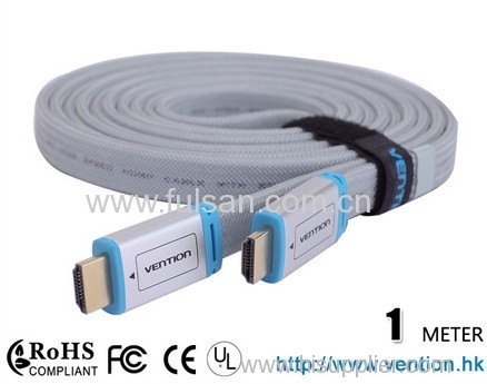 1.4a Flat HDMI Cable 1080P Male to Male M/M