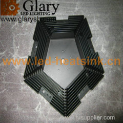 Machined LED Light Heatsinks, Aluminum Extrusion Profiles, LED Cooler