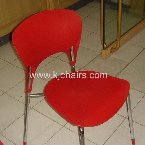 red pp seat & back restaurant chair