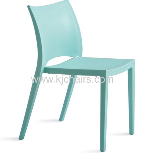 blue pp plastic dining chair