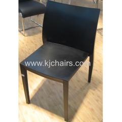 white PP plastic dining chair