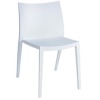 white PP plastic dining chair