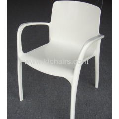 PP plastic chair with armrest