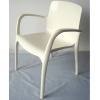 PP plastic chair with armrest