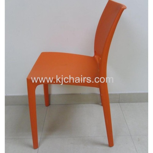 Orange plastic leisure chair