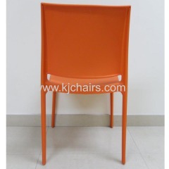 Orange plastic leisure chair