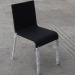 high quality pu seat with aluminum leg chair