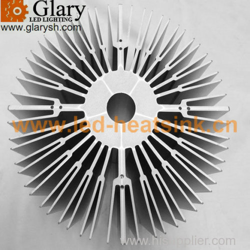 Anodized Aluminum Extrusion Profiles for LED light heatsink