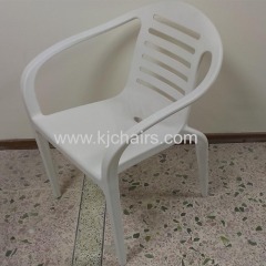 armrest hotel pp plastic dining chair