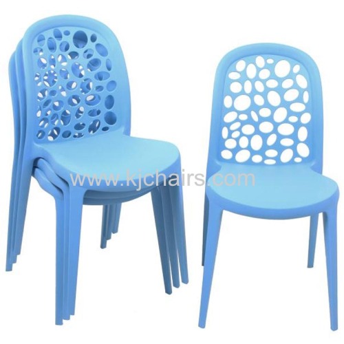 Fashion candy color pink durable pp Plastic Chair