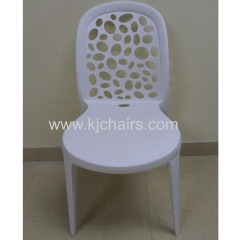 Fashion candy color pink durable pp Plastic Chair