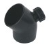 HDPE Siphon 45 Degree Elbow Fitting With Mouth SDR26