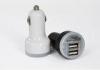 High Power Dual USB Car Charger For Ipod / Ipad , ABS And PC Material