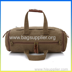 Popular vintage canvas leisure travel bags best carry on duffle bags
