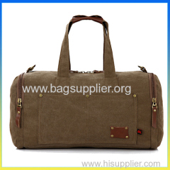 Popular vintage canvas leisure travel bags best carry on duffle bags