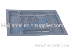 ABS material Gray color cutlery tray ,