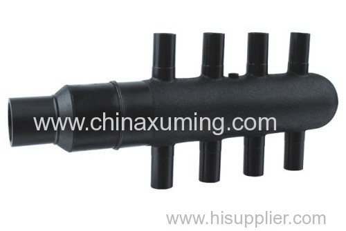 HDPE Injection Nine Ways Fittings For Ground Source Heat Pumb