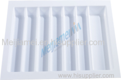 white color cutlery tray