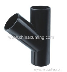 HDPE Injection Y Type Branch 45° Fitting