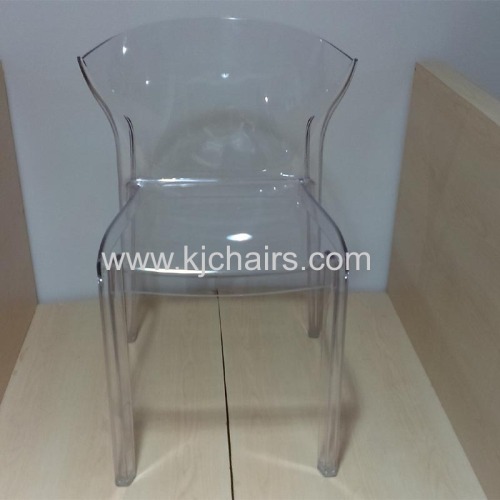 Modern clear  PC plastic dining chairs 